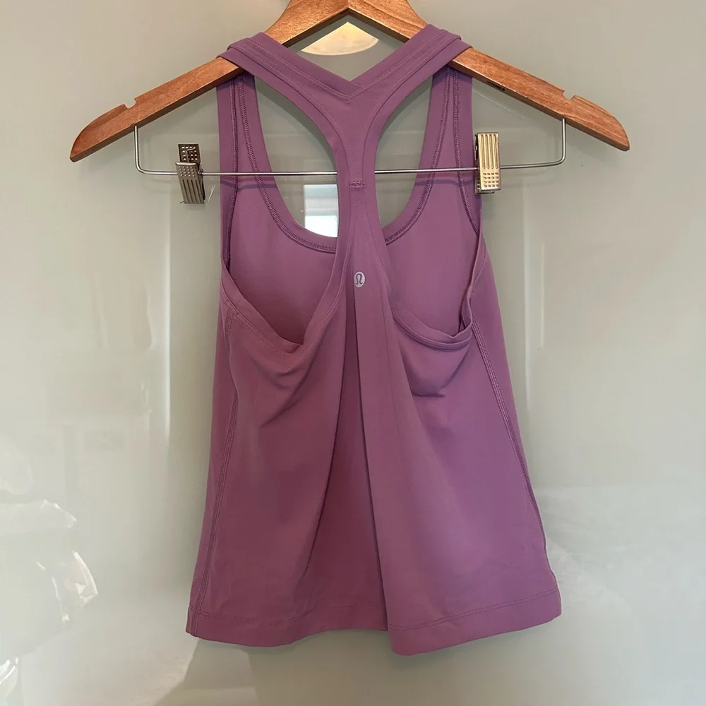 Lululemon Cool Racerback Tank Top *Nulu Wisteria Purple 4 - Picture 3 of 4